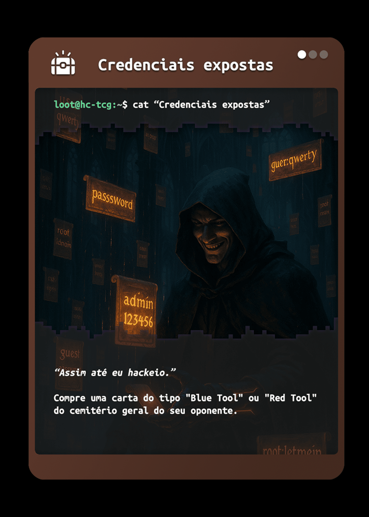 credenciais expostas